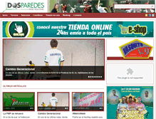 Tablet Screenshot of dosparedes.com.ar